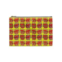 Funny Faces Cosmetic Bag (medium)  by Amaryn4rt