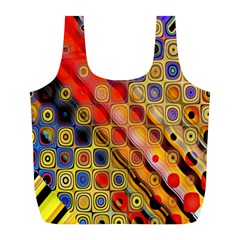 Background Texture Pattern Full Print Recycle Bags (l) 