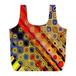 Background Texture Pattern Full Print Recycle Bags (L)  Back