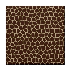 Leather Giraffe Skin Animals Brown Tile Coasters by Alisyart