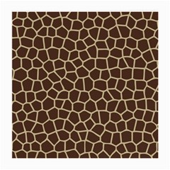 Leather Giraffe Skin Animals Brown Medium Glasses Cloth (2-side) by Alisyart