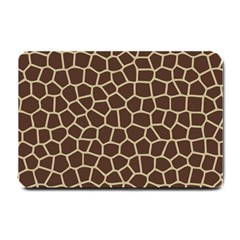 Leather Giraffe Skin Animals Brown Small Doormat  by Alisyart