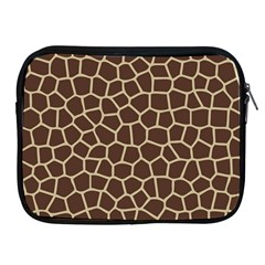 Leather Giraffe Skin Animals Brown Apple Ipad 2/3/4 Zipper Cases by Alisyart