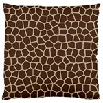 Leather Giraffe Skin Animals Brown Standard Flano Cushion Case (One Side) Front