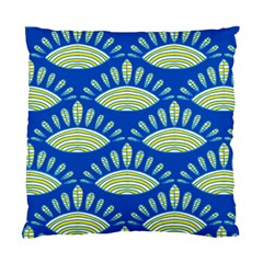 Sea Shells Blue Yellow Standard Cushion Case (one Side)