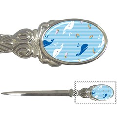 Whaling Ship Blue Sea Beach Animals Letter Openers