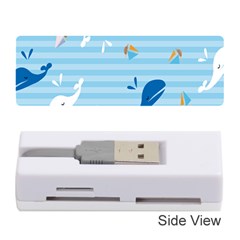 Whaling Ship Blue Sea Beach Animals Memory Card Reader (stick) 