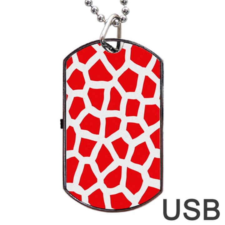 Animal Animalistic Pattern Dog Tag USB Flash (One Side)