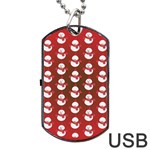 Card Cartoon Christmas Cold Dog Tag USB Flash (One Side) Front