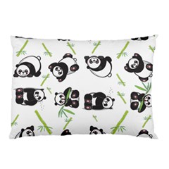 Panda Tile Cute Pattern Pillow Case by Amaryn4rt