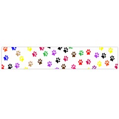 Paw Prints Background Flano Scarf (large)