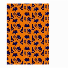 Witch Hat Pumpkin Candy Helloween Blue Orange Small Garden Flag (two Sides)