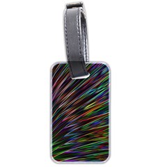 Texture Colorful Abstract Pattern Luggage Tags (Two Sides)