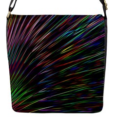 Texture Colorful Abstract Pattern Flap Messenger Bag (S)