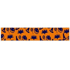 Witch Hat Pumpkin Candy Helloween Blue Orange Flano Scarf (large) by Alisyart