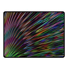 Texture Colorful Abstract Pattern Double Sided Fleece Blanket (Small) 