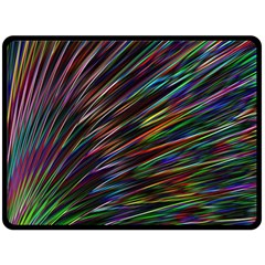 Texture Colorful Abstract Pattern Double Sided Fleece Blanket (Large) 