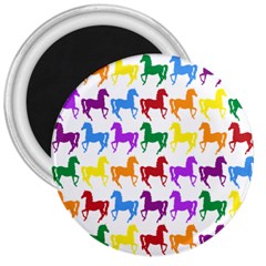 Colorful Horse Background Wallpaper 3  Magnets