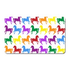 Colorful Horse Background Wallpaper Magnet (Rectangular)