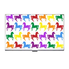 Colorful Horse Background Wallpaper Business Card Holders
