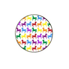 Colorful Horse Background Wallpaper Hat Clip Ball Marker