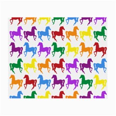 Colorful Horse Background Wallpaper Small Glasses Cloth