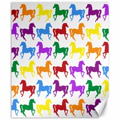 Colorful Horse Background Wallpaper Canvas 8  x 10 