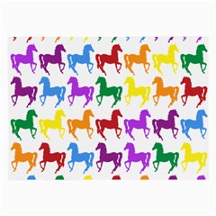 Colorful Horse Background Wallpaper Large Glasses Cloth