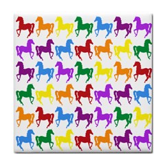 Colorful Horse Background Wallpaper Face Towel