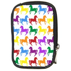 Colorful Horse Background Wallpaper Compact Camera Cases by Amaryn4rt