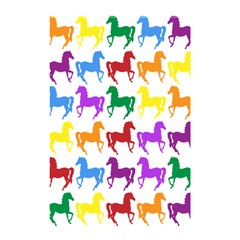 Colorful Horse Background Wallpaper Shower Curtain 48  X 72  (small)  by Amaryn4rt