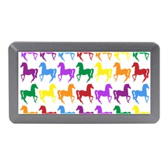 Colorful Horse Background Wallpaper Memory Card Reader (Mini)