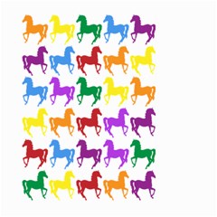 Colorful Horse Background Wallpaper Large Garden Flag (Two Sides)