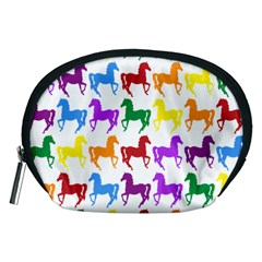 Colorful Horse Background Wallpaper Accessory Pouches (Medium) 