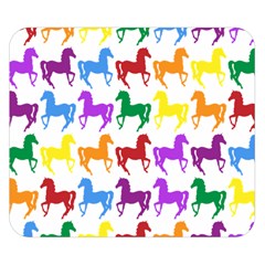 Colorful Horse Background Wallpaper Double Sided Flano Blanket (Small) 