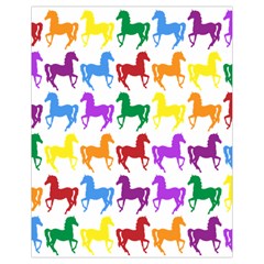 Colorful Horse Background Wallpaper Drawstring Bag (Small)