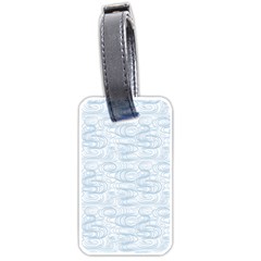 Wind Waves Grey Luggage Tags (one Side) 