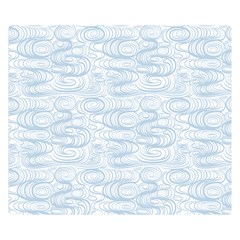 Wind Waves Grey Double Sided Flano Blanket (small) 