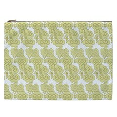 Waves Flower Cosmetic Bag (xxl) 