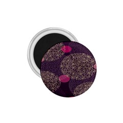 Twig Surface Design Purple Pink Gold Circle 1 75  Magnets