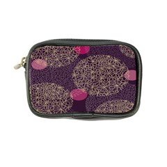 Twig Surface Design Purple Pink Gold Circle Coin Purse