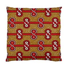 African Fabric Iron Chains Red Purple Pink Standard Cushion Case (two Sides)