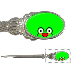 Animals Frog Face Green Letter Openers