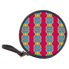 African Fabric Iron Chains Red Yellow Blue Grey Classic 20-cd Wallets by Alisyart