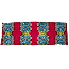 African Fabric Iron Chains Red Yellow Blue Grey Body Pillow Case Dakimakura (two Sides)