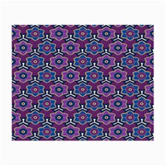 African Fabric Flower Purple Small Glasses Cloth (2-side) by Alisyart