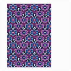 African Fabric Flower Purple Small Garden Flag (two Sides)