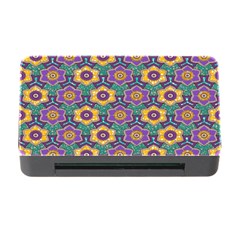 African Fabric Flower Green Purple Memory Card Reader With Cf