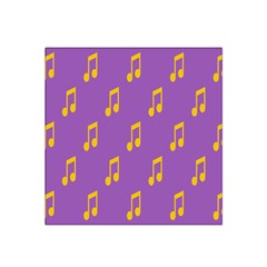 Eighth Note Music Tone Yellow Purple Satin Bandana Scarf