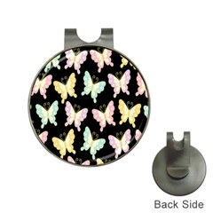 Butterfly Fly Gold Pink Blue Purple Black Hat Clips With Golf Markers